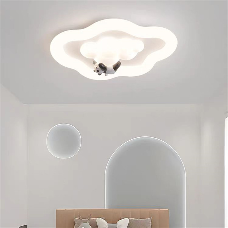 Baby Nursery Ceiling Light - かわいい白い雲の天井照明 LED 動物ランプ子供部屋ベビールームモダンなクリーム保育園ルーム男の子女の子寝室ランプ