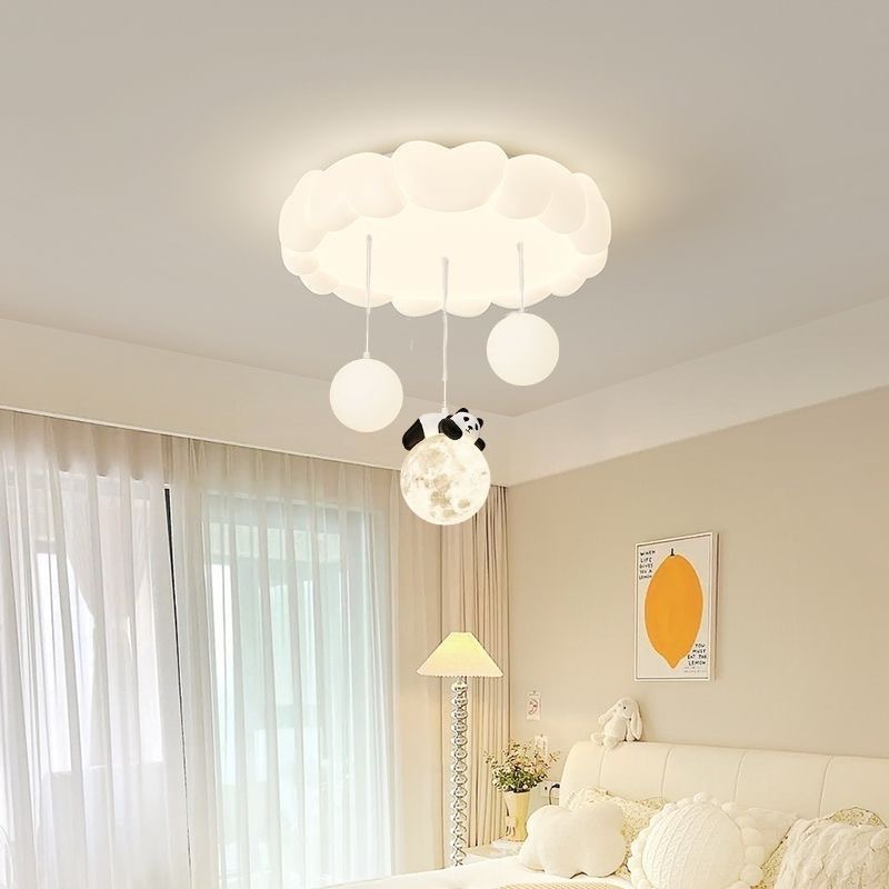 Baby Nursery Ceiling Light - 2026年 子供部屋 クラウド天井照明 LEDクラウドバブルボールライト モダンで温かみのあるベビー部屋 保育園