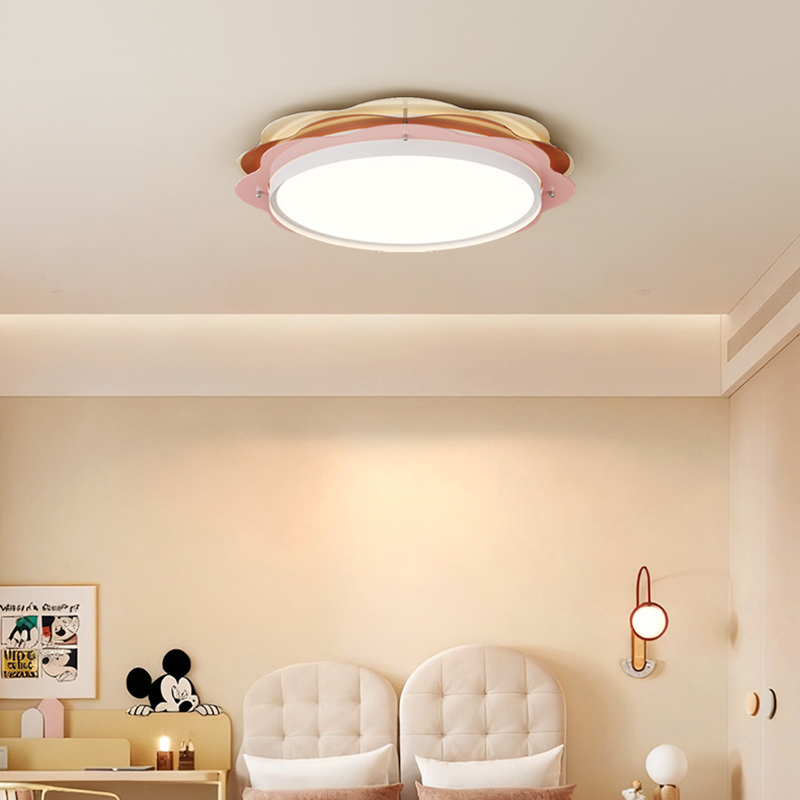 メンフィスカラー子供部屋シーリングランプ LED ラウンドハ - Baby Nursery Ceiling Light のレビューと価格
