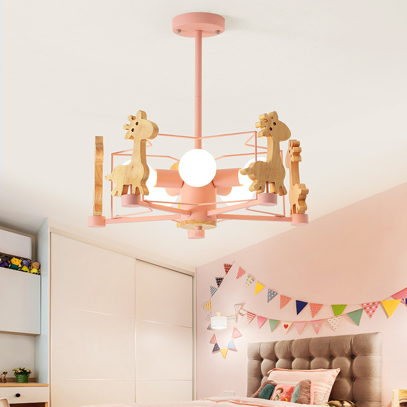 子供部屋,子供部屋,男の子,女の子,寝室用の無垢材の回転する - Baby Nursery Ceiling Light のレビューと価格
