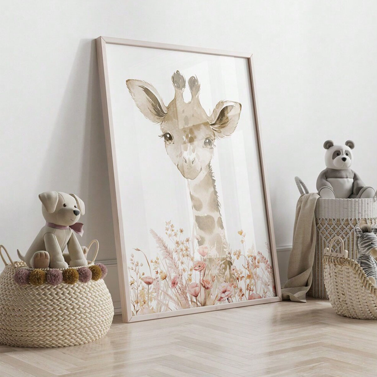 カスタムネーム付き保育園用ウォールアートセット、子供部屋の装 - Baby Nursery Posters のレビューと価格