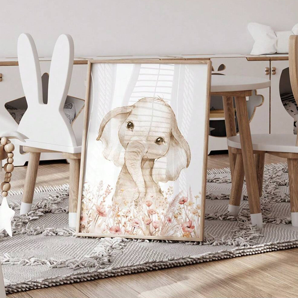 カスタムネーム付き保育園用ウォールアートセット、子供部屋の装 - Baby Nursery Posters のレビューと価格