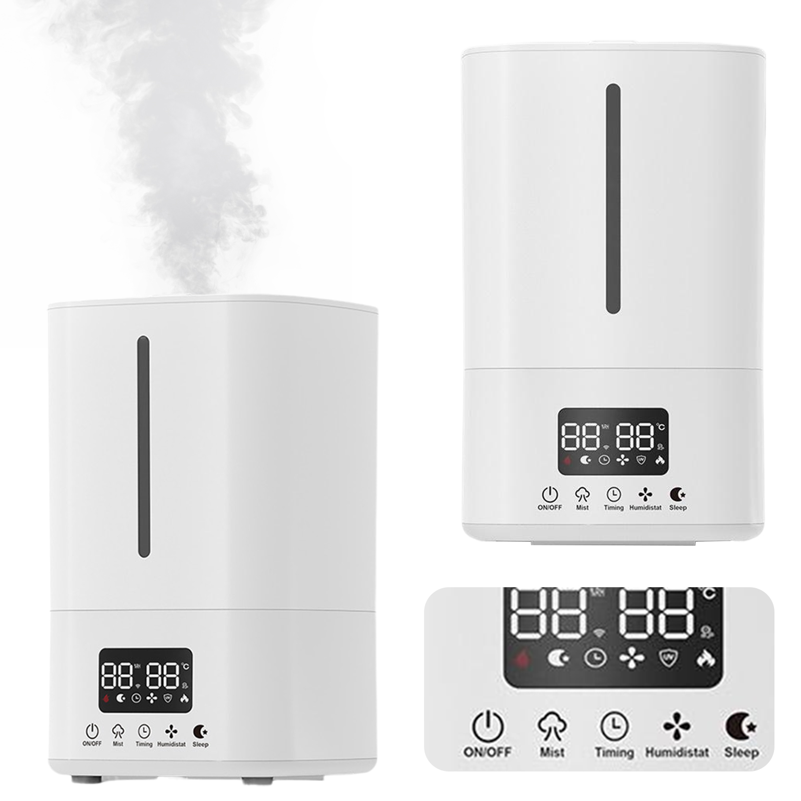 5L 空気清浄機能付き加湿器 クールミスト加湿器 静音加湿器 - Baby Nursery Air Purifier のレビューと価格