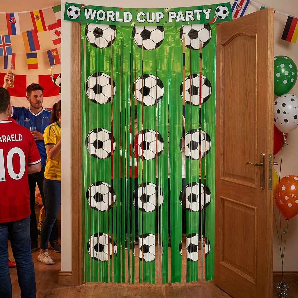 1x2m グリーンサッカーバックドロップ スポーツテーマ サ - Baby Nursery Green のレビューと価格