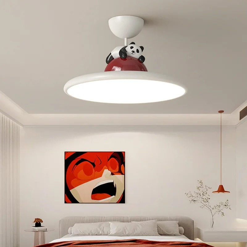 漫画クリームスタイルパンダ LED シーリングライト子供部屋 - Baby Nursery Ceiling Light のレビューと価格