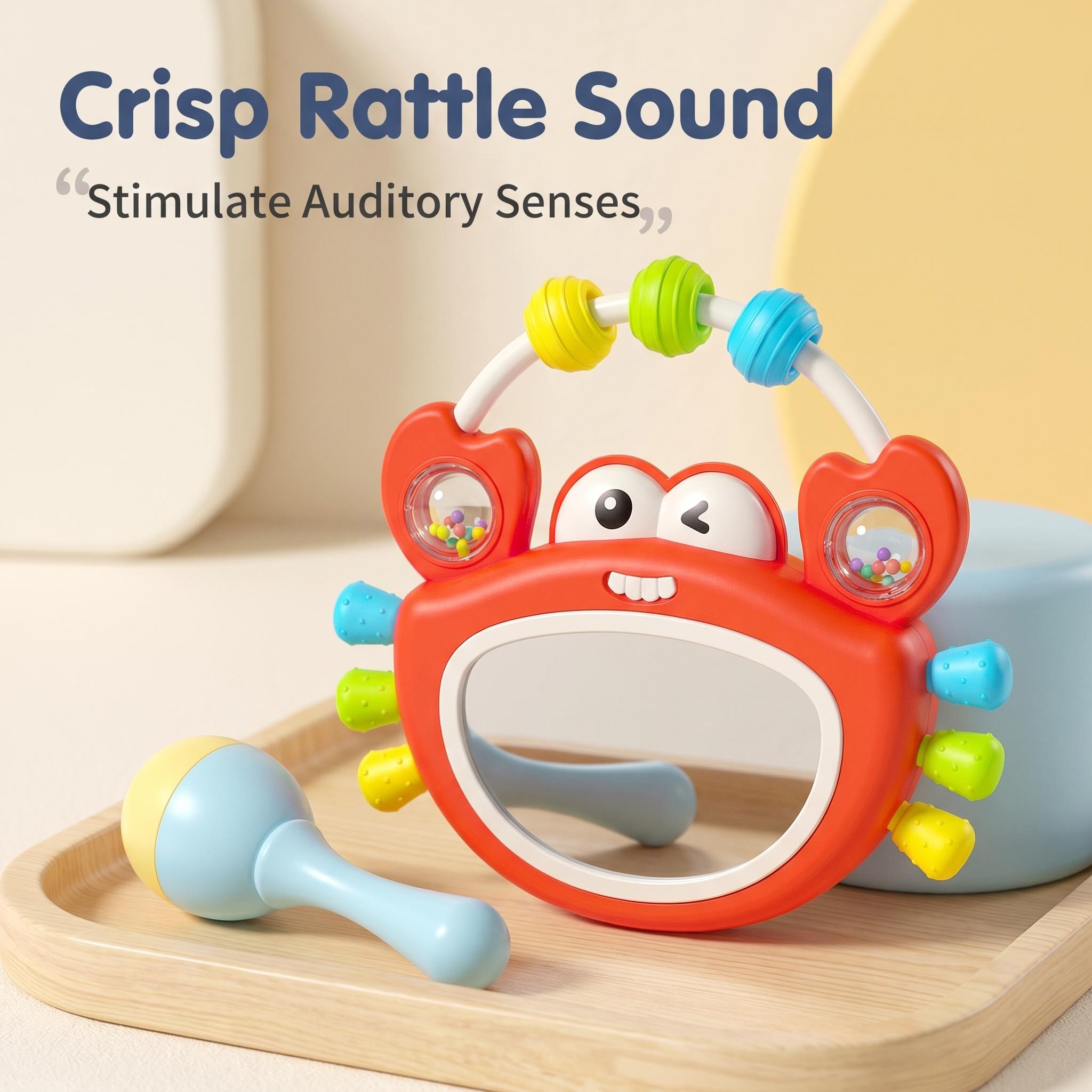 ベビーミュージカルライトアップミラーガラガラおもちゃ、サウン - Baby Nursery Songs のレビューと価格