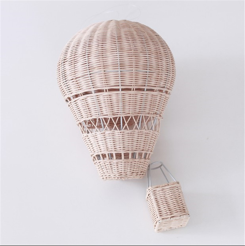 熱気球シャンデリア LED 子供部屋籐クラフト手作りランプ赤 - Baby Nursery Hot Air Balloon のレビューと価格