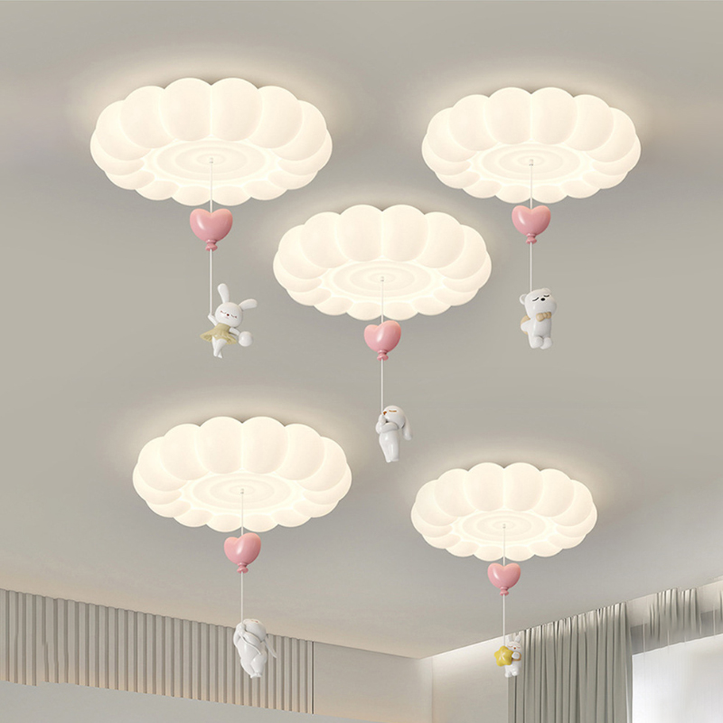 子供部屋クリームスタイルシーリングライト LED バブルクラ - Baby Nursery Ceiling Light のレビューと価格