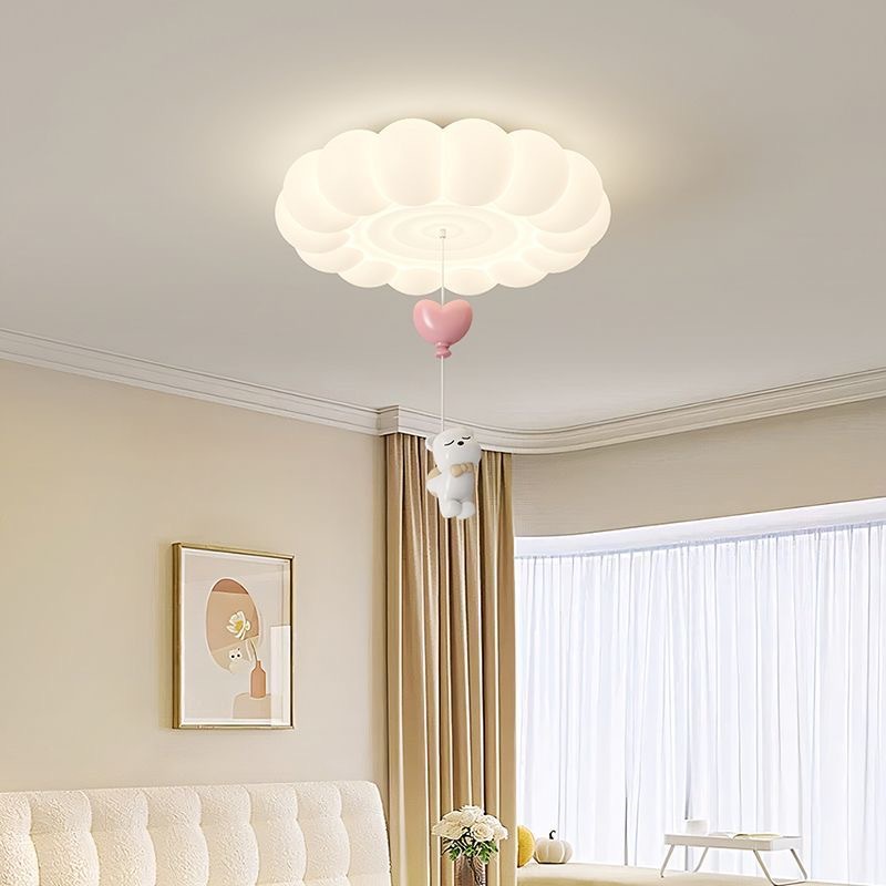 子供部屋クリームスタイルシーリングライト LED バブルクラ - Baby Nursery Ceiling Light のレビューと価格