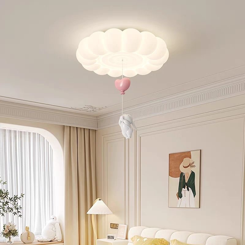 子供部屋クリームスタイルシーリングライト LED バブルクラ - Baby Nursery Ceiling Light のレビューと価格