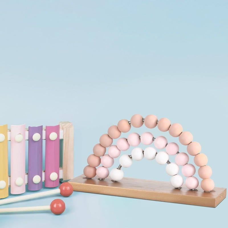 レインボーガール 3D ベビールーム装飾 ピンク 木製 ビー - Baby Nursery Pink のレビューと価格