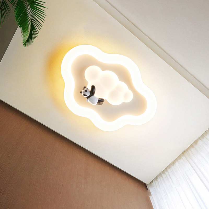 かわいい白い雲の天井照明 LED 動物ランプ子供部屋ベビール - Baby Nursery Ceiling Light のレビューと価格