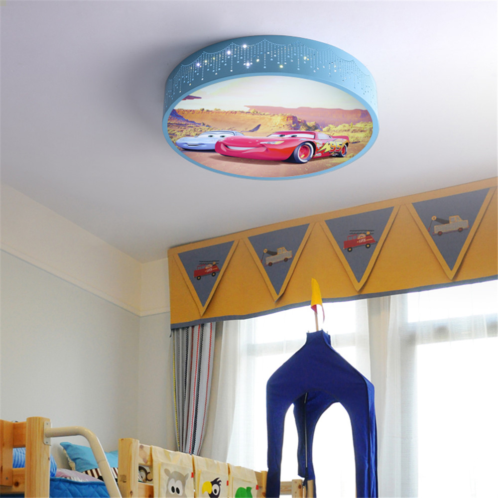 漫画車ラウンド Led 天井ランプ変更可能なリモート子供の寝 - Baby Nursery Ceiling Light のレビューと価格