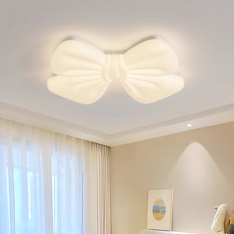 子供部屋女の子の寝室のシーリングライト LED ホワイトボウ - Baby Nursery Ceiling Light のレビューと価格