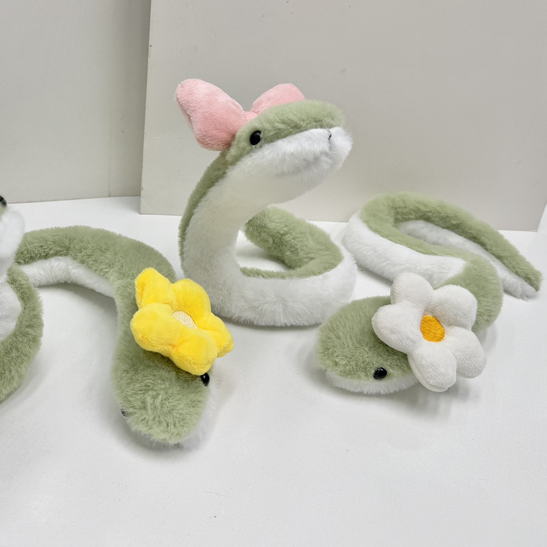 37cmのぬいぐるみヘビの飾り、かわいい漫画風の緑のヘビの装 - Baby Nursery Green のレビューと価格