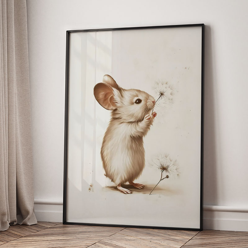 クマウサギキツネ鹿リスネズミ動物ポスター保育園壁アートキャン - Baby Nursery Posters のレビューと価格