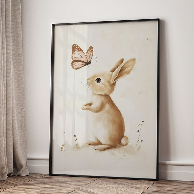 クマウサギキツネ鹿リスネズミ動物ポスター保育園壁アートキャン - Baby Nursery Posters のレビューと価格