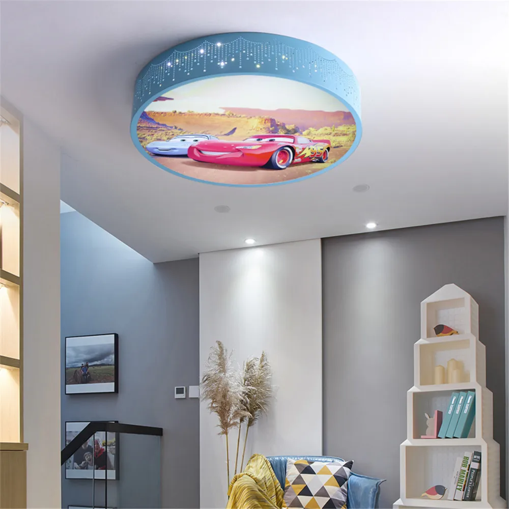 2025 漫画車ラウンド Led 天井ランプ変更可能なリモー - Baby Nursery Ceiling Light のレビューと価格